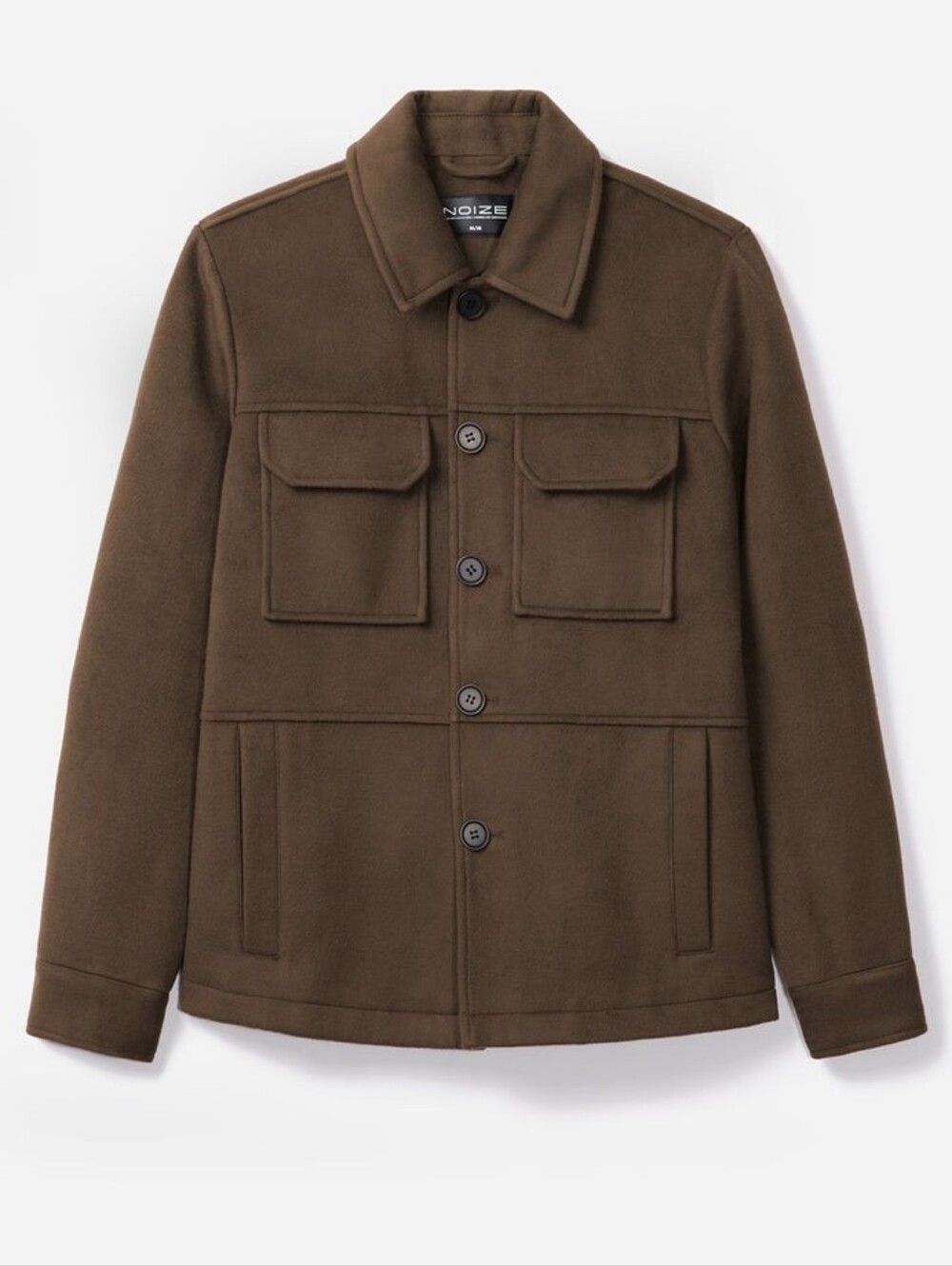 Noize Vagan Wool-Blend Amari Military Field Jacket In Dark Leaf (Dark Green) XL